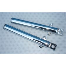 FRONT FORKS - CHROME GLIDERS (TWO SCREWS HOLDER) - (PAIR) - TURKISCH MADE